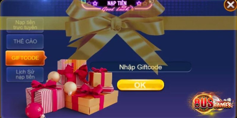 Hướng dẫn nhập giftcode